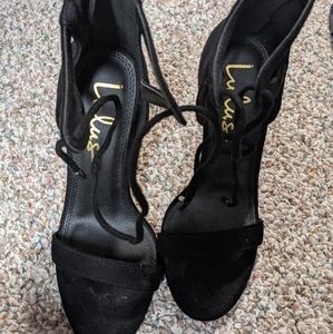 LuLus Black Stilettos